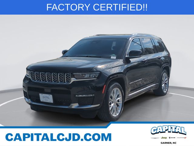 Diamond Black Crystal Pearlcoat 2023 Jeep Grand Cherokee L Summit 4WD SUV / Crossover Four-Wheel Drive 8-Speed Automatic