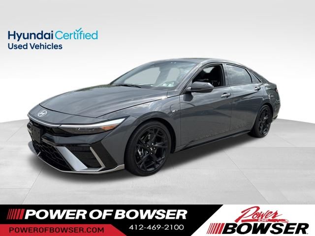 Ecotronic Gray 2025 Hyundai Elantra Sedan Front-Wheel Drive 7-Speed Dual Clutch