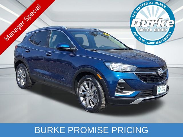 Blue (Deep Azure Metallic) 2021 Buick Encore GX Select FWD SUV / Crossover Front-Wheel Drive Continuously Variable Transmission