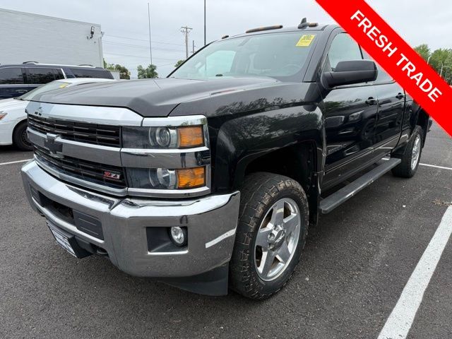 Black 2015 Chevrolet Silverado 2500HD LT Crew Cab 4WD Pickup Truck Four-Wheel Drive 6-Speed Automatic Overdrive