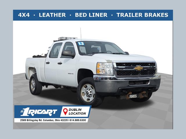 Summit White 2013 Chevrolet Silverado 2500HD Work Truck Crew Cab 4WD Pickup Truck Four-Wheel Drive 6-Speed Automatic Overdrive
