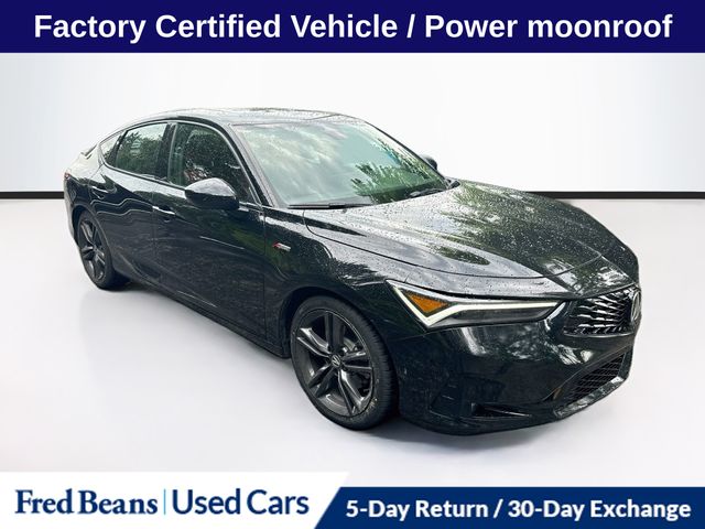 Black 2024 Acura Integra Sedan Front-Wheel Drive Continuously Variable Transmission