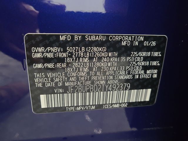 2026 – Subaru – Outback