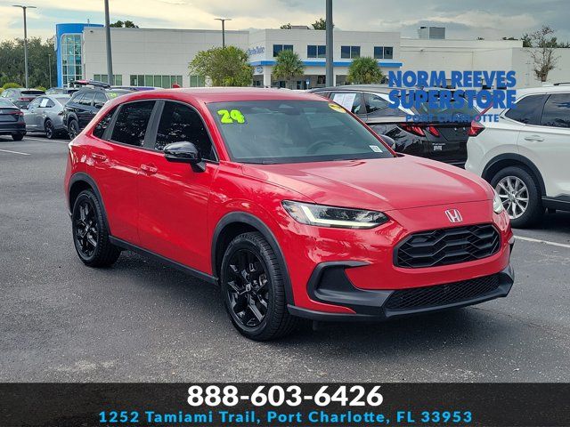 Milano Red 2024 Honda HR-V SUV / Crossover Front-Wheel Drive Continuously Variable Transmission