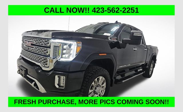 Onyx Black 2021 GMC Sierra 2500HD Denali Crew Cab 4WD Pickup Truck Four-Wheel Drive Automatic