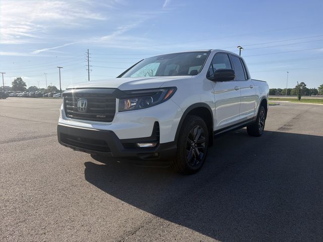 White 2023 Honda Ridgeline Sport AWD Pickup Truck All-Wheel Drive 9-Speed Automatic