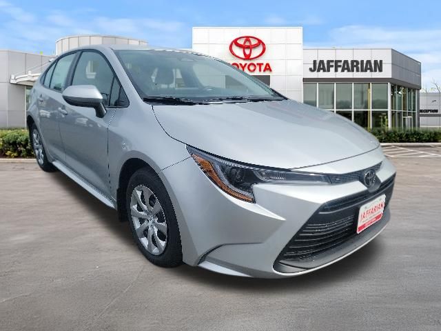 Silver 2026 Toyota Corolla LE FWD Sedan Front-Wheel Drive Continuously Variable Transmission