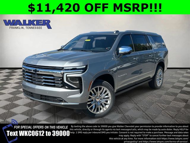 Sterling Gray Metallic 2026 Chevrolet Suburban Premier 4WD SUV / Crossover Four-Wheel Drive