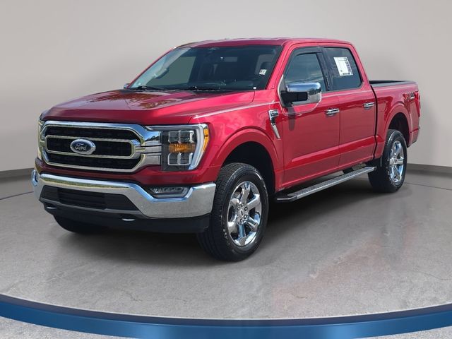 Red 2021 Ford F-150 Pickup Truck Four-Wheel Drive Automatic