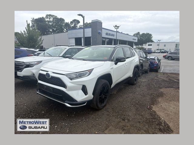 White (Blizzard Pearl) 2021 Toyota RAV4 Prime SUV / Crossover All-Wheel Drive Continuously Variable Transmission
