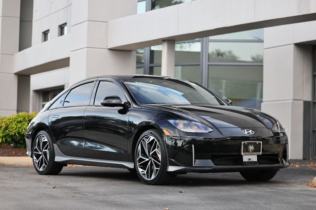 Onyx Black 2024 Hyundai Ioniq 6 Sedan All-Wheel Drive 1-Speed Automatic