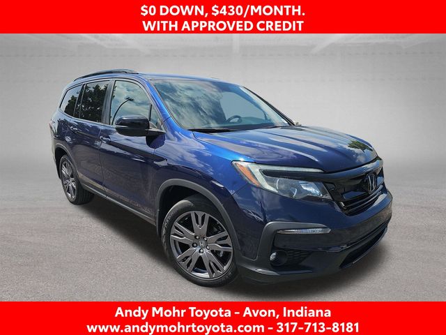Black (Obsidian Blue Pearl) 2022 Honda Pilot SUV / Crossover Front-Wheel Drive 9-Speed Automatic