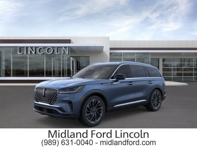Whisper Blue Metallic Clearcoat 2026 Lincoln Aviator SUV / Crossover All-Wheel Drive Automatic