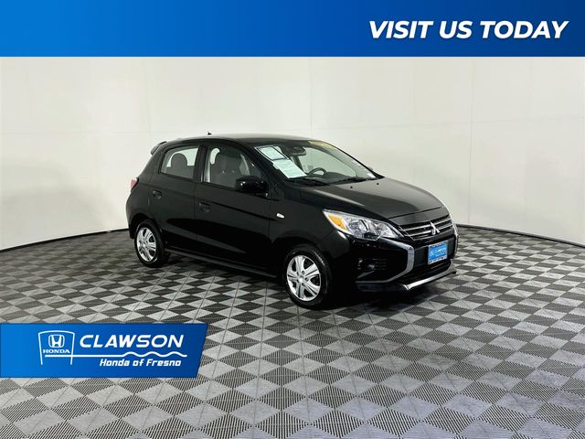 Jet Black Metallic 2024 Mitsubishi Mirage Hatchback Front-Wheel Drive Continuously Variable Transmission