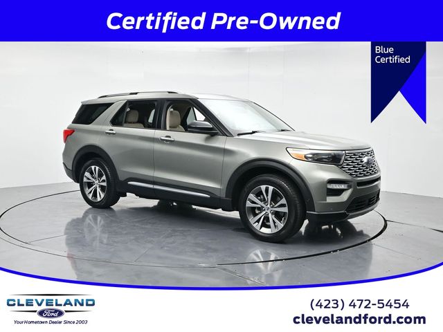 Silver Spruce 2020 Ford Explorer Platinum AWD SUV / Crossover All-Wheel Drive Automatic