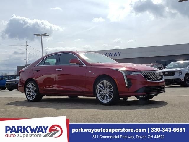 Radiant Red Tintcoat 2024 Cadillac CT4 Premium Luxury AWD Sedan All-Wheel Drive 8-Speed Automatic