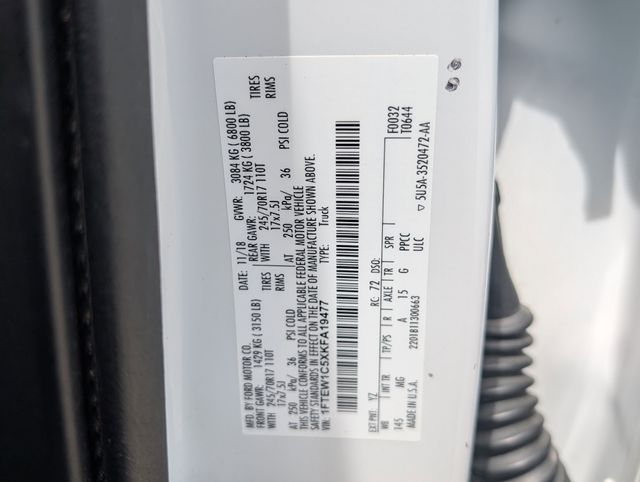 2019 Ford F-150 XLT White at Cook Ford