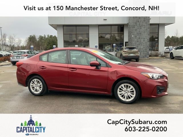 Venetian Red Pearl 2017 Subaru Impreza 2.0i Premium Sedan All-Wheel Drive Continuously Variable Transmission