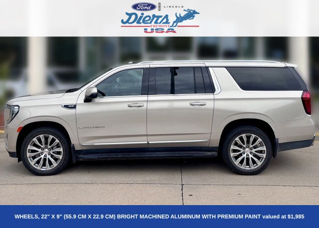 Brown (Pearl Beige Metallic) 2022 GMC Yukon XL SUV / Crossover Four-Wheel Drive 