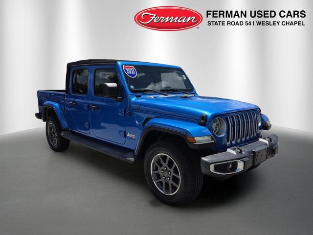 Hydro Blue Pearlcoat 2021 Jeep Gladiator Pickup Truck Four-Wheel Drive 8-Speed Automatic