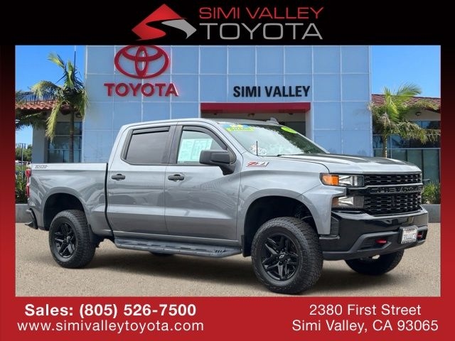 Gray (Steel Metallic) 2021 Chevrolet Silverado 1500 Pickup Truck Four-Wheel Drive 6-Speed Automatic Overdrive