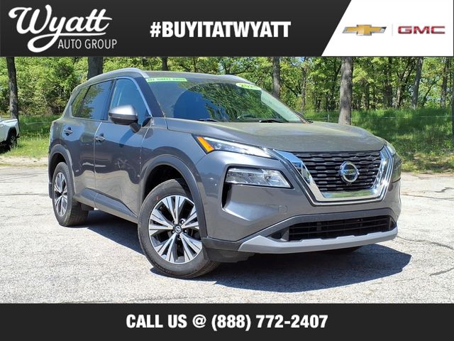 Champagne Silver Metallic 2021 Nissan Rogue SUV / Crossover All-Wheel Drive Continuously Variable Transmission
