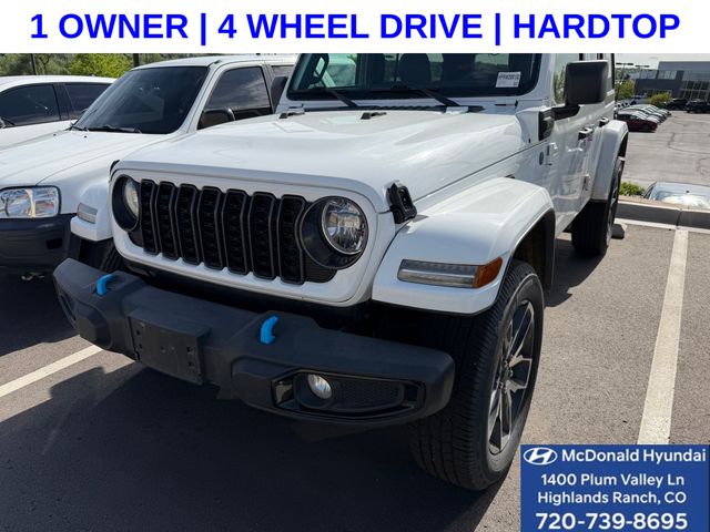 Bright White Clearcoat 2024 Jeep Wrangler 4xe Sport S 4WD SUV / Crossover Four-Wheel Drive 8-Speed Automatic