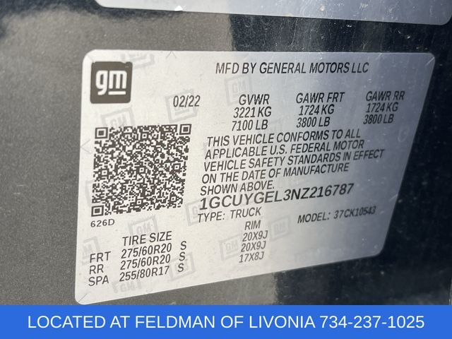 Used 2022 Chevrolet Silverado 1500 LTD For Sale in New Hudson, MI
