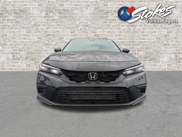 2023 Honda Civic EX-L Black at Stokes Honda North
