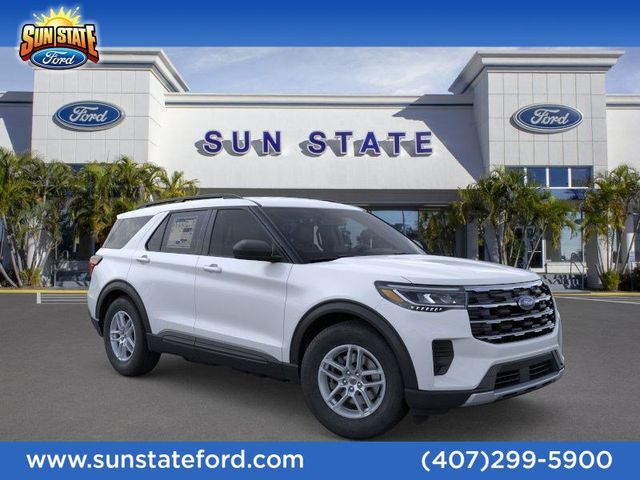 Space White Metallic 2026 Ford Explorer Active RWD SUV / Crossover Rear-Wheel Drive Automatic