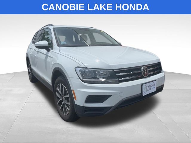 Pure White 2020 Volkswagen Tiguan SUV / Crossover All-Wheel Drive 8-Speed Automatic