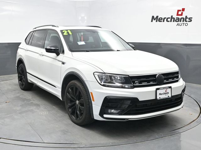 Pure White 2021 Volkswagen Tiguan SUV / Crossover All-Wheel Drive 8-Speed Automatic