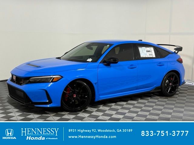 Aegean Blue Metallic 2026 Honda Civic Type R Hatchback Front-Wheel Drive 6-Speed Manual