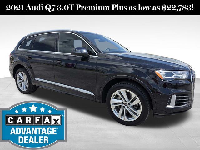 Orca Black Metallic 2021 Audi Q7 quattro Premium Plus 55 TFSI SUV / Crossover All-Wheel Drive 8-Speed Automatic