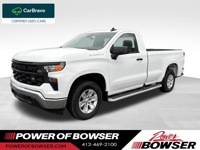 Summit White 2025 Chevrolet Silverado 1500 Pickup Truck 4X2 Automatic