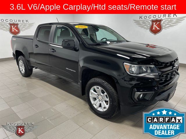 Black 2021 Chevrolet Colorado Pickup Truck Four-Wheel Drive 8-Speed Automatic
