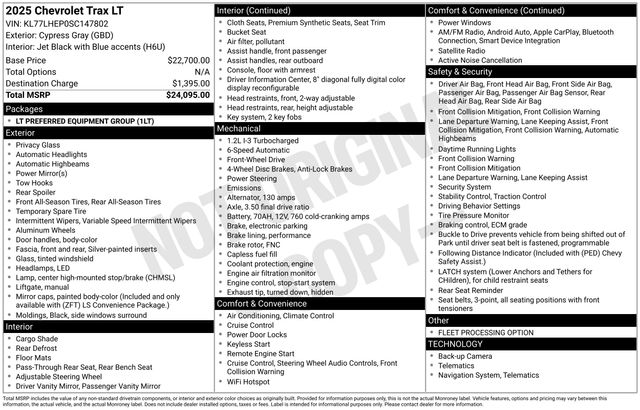 Used 2025 Chevrolet Trax LT For Sale in Indianapolis, IN