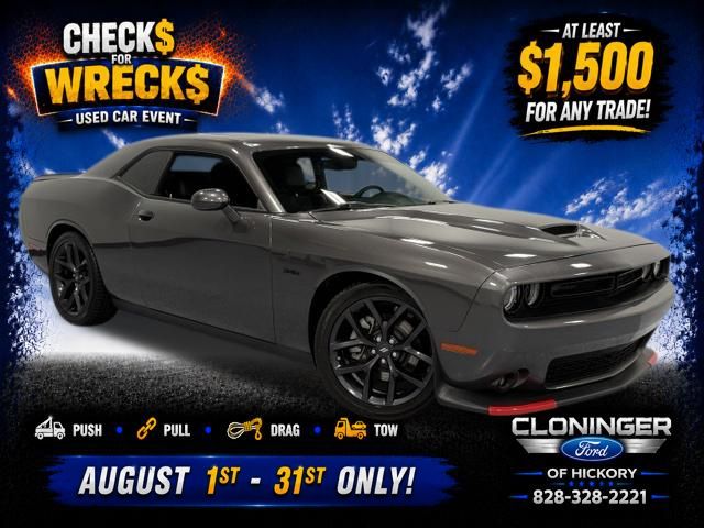 Gray (Granite Pearlcoat) 2023 Dodge Challenger Coupe Rear-Wheel Drive 6-Speed Manual