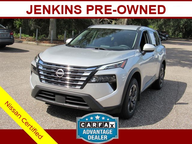 Brilliant Silver Metallic 2024 Nissan Rogue SUV / Crossover Front-Wheel Drive Continuously Variable Transmission