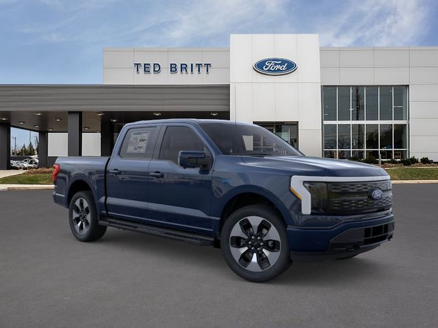 Blue Metallic 2025 Ford F-150 Lightning Platinum SuperCrew AWD Pickup Truck All-Wheel Drive Automatic