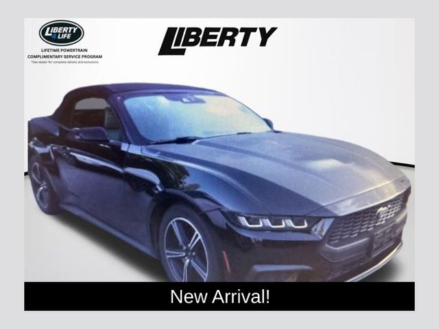 Shadow Black 2024 Ford Mustang EcoBoost Premium Convertible RWD Convertible Rear-Wheel Drive Automatic