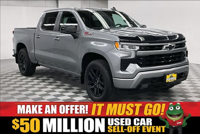 Sterling Gray Metallic 2024 Chevrolet Silverado 1500 Pickup Truck Four-Wheel Drive 10-Speed Automatic