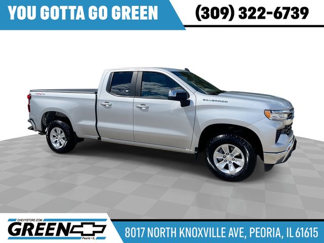 Silver Ice Metallic 2022 Chevrolet Silverado 1500 Pickup Truck Four-Wheel Drive Automatic