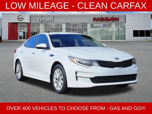 Snow White Pearl 2018 Kia Optima LX Sedan Front-Wheel Drive 6-Speed Automatic