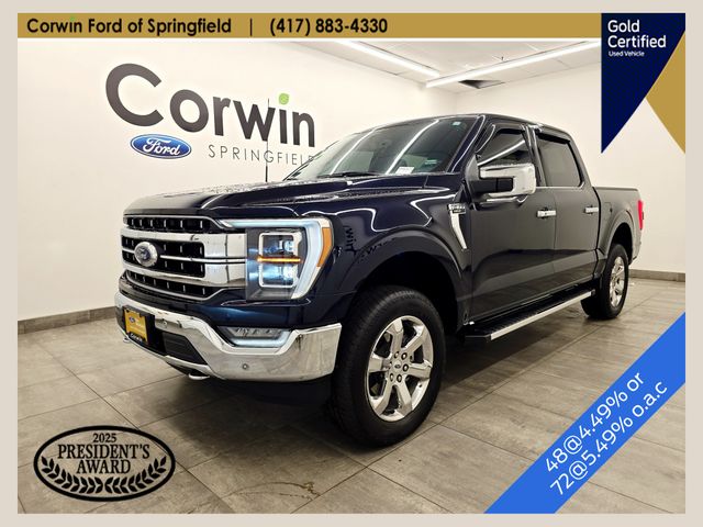 Blue Metallic 2023 Ford F-150 Pickup Truck Four-Wheel Drive Automatic