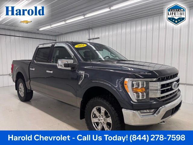 Smoked Quartz Metallic Tinted Clearcoat 2021 Ford F-150 Lariat SuperCrew 4WD Pickup Truck Four-Wheel Drive Automatic