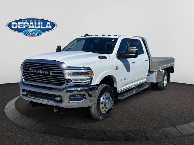 Bright White Clearcoat 2024 RAM 3500 Chassis Laramie Crew Cab LB DRW 4WD Pickup Truck Four-Wheel Drive 6-Speed Automatic