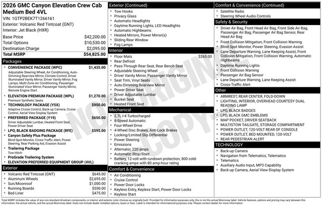 2026 GMC Canyon Elevation - Image 4