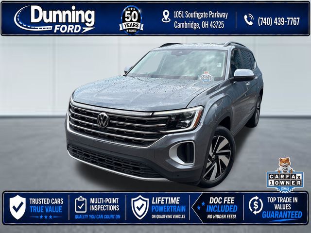 Pure Gray 2025 Volkswagen Atlas SUV / Crossover All-Wheel Drive 8-Speed Automatic