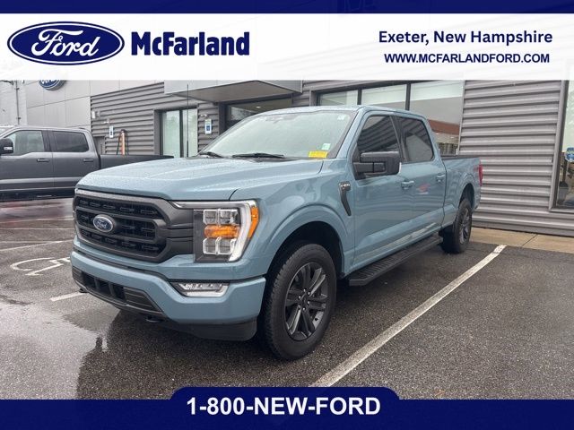Area 51 Blue 2023 Ford F-150 XLT SuperCrew 4WD Pickup Truck Four-Wheel Drive Automatic